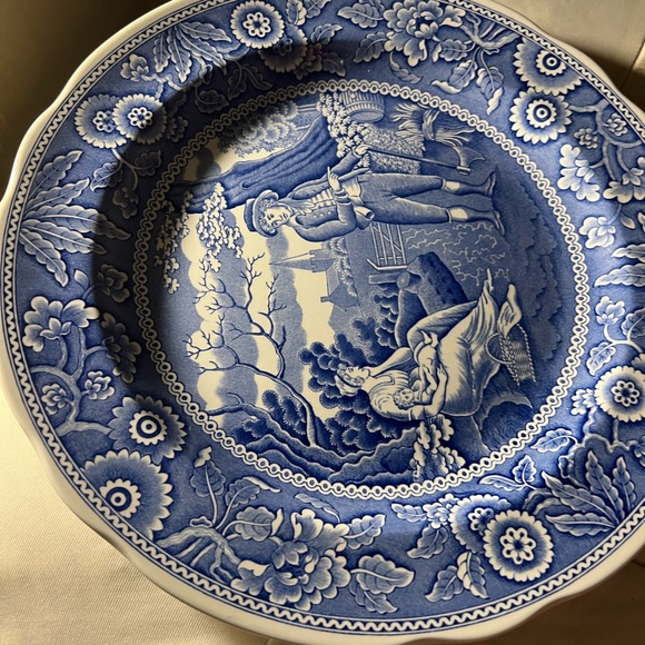 Vintage Spode England Blue Room Collection Dinner Plate - Picture 2 of 9